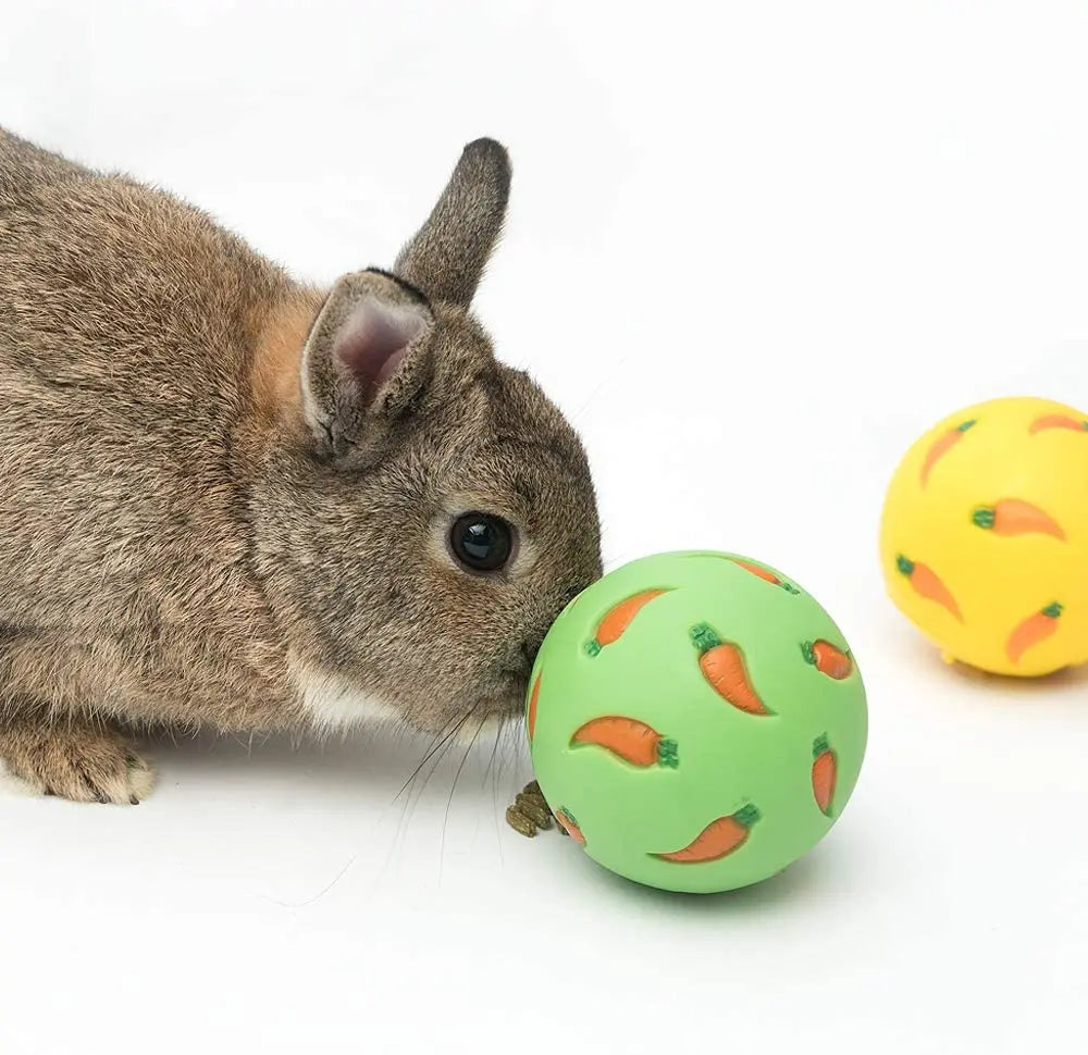 Interactive Treat Ball Toy for Rabbits