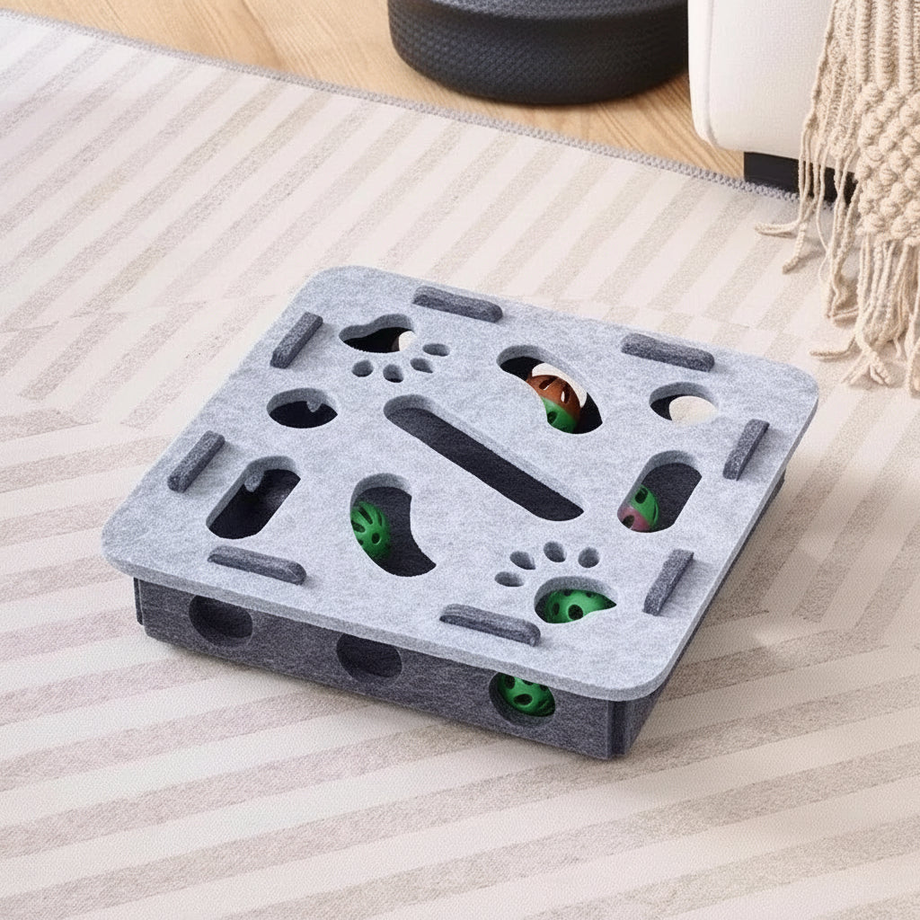 Puzzle Toy For Cat Felt Puzzle Box