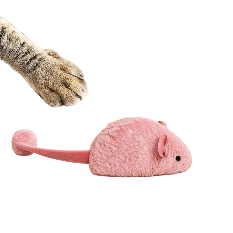 Interactive Plush Mouse Cat Toy