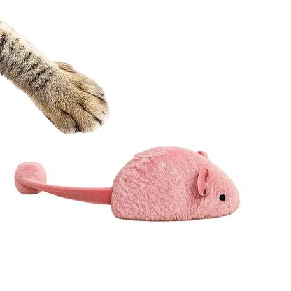 Interactive Plush Mouse Cat Toy