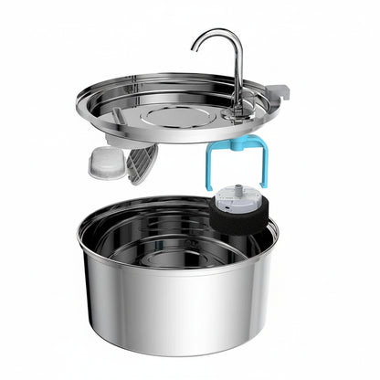 3L Stainless Steel Pet Water Fountain