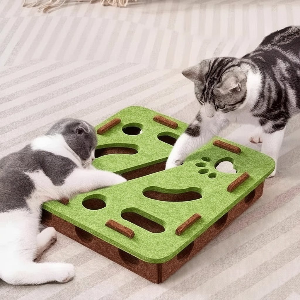 Puzzle Toy For Cat Felt Puzzle Box