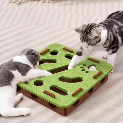 Puzzle Toy For Cat Felt Puzzle Box