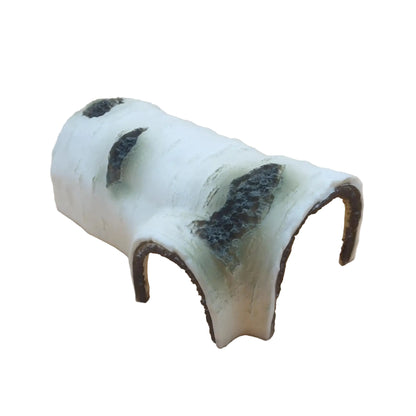 Reptile Hide Cave Natural Log Shelter – Terrarium Hideout for Lizards, Geckos, Frogs & Small Pets