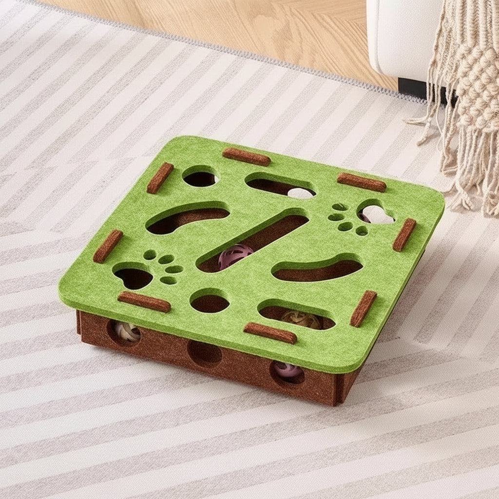 Puzzle Toy For Cat Felt Puzzle Box