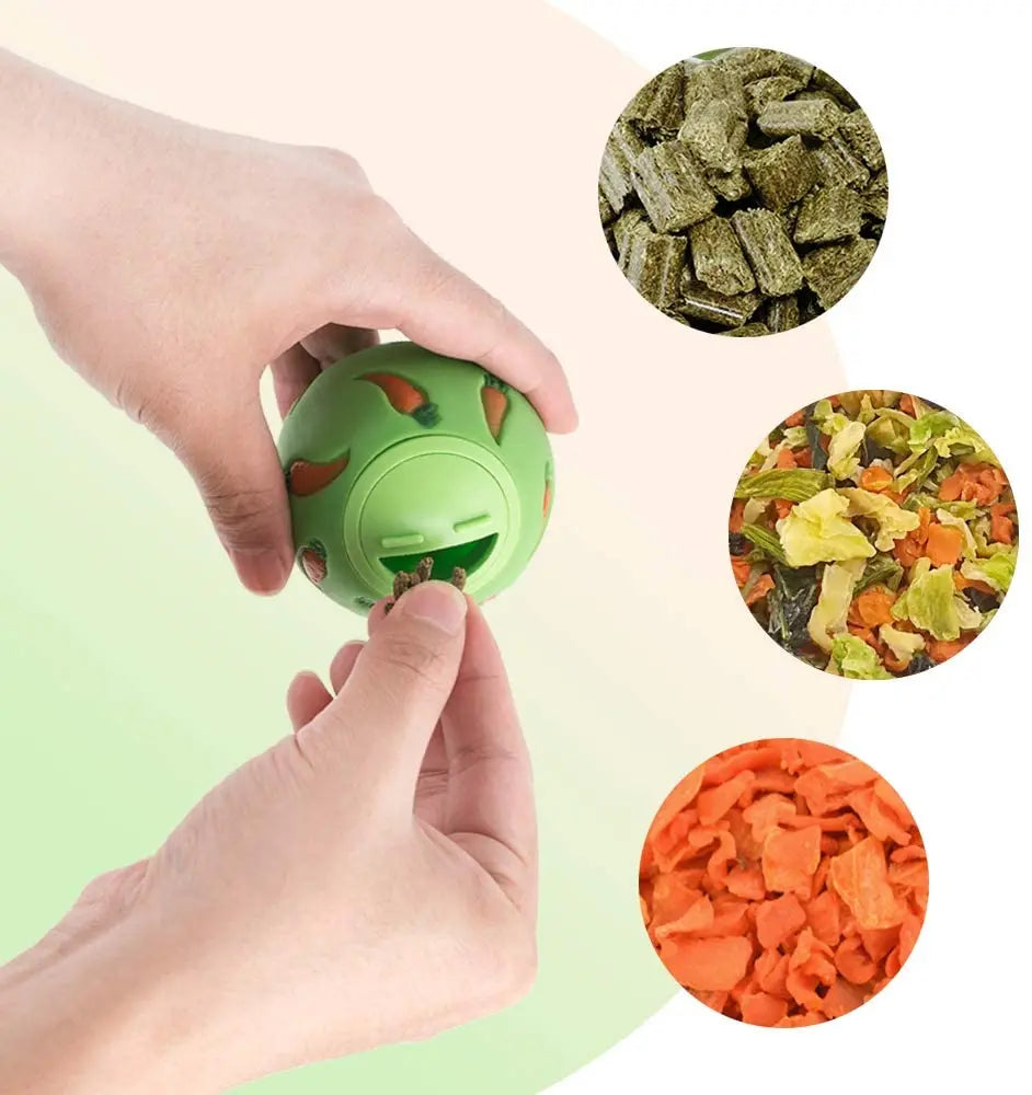 Interactive Treat Ball Toy for Rabbits