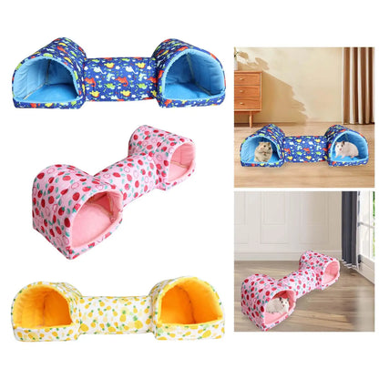 Small Pet Tunnel Cozy Hideout for Guinea Pigs and Hamsters.