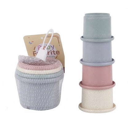 Interactive Stacking Cups Toy for Rabbits & Small Pets